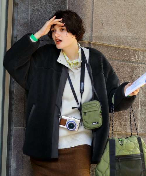 niko and…（ニコアンド） ブルゾン MEDIUM モカ レディース : ZOZOTOWN