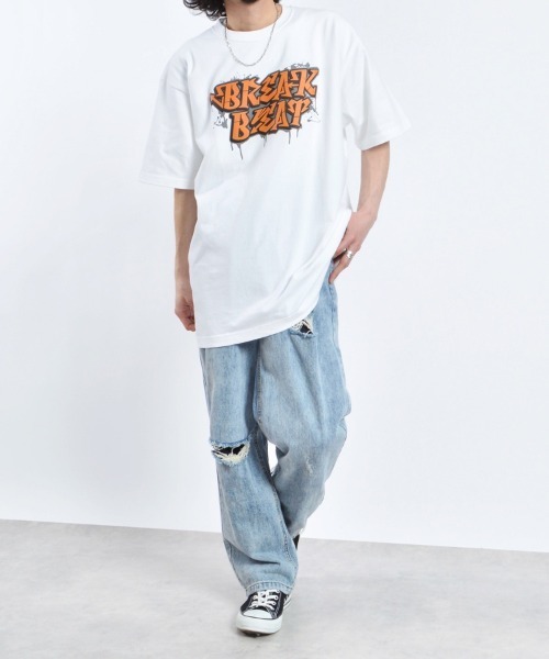 DOUBLE STEAL（ダブルスティール） tシャツ BREAK BEATグラフィック