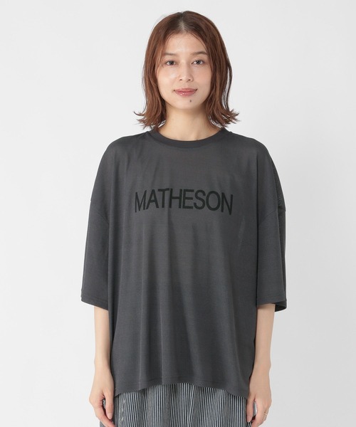 新品studio doe半袖Tシャツ studio CLIP tシャツ 梨地シアーロゴTシャツ レディース