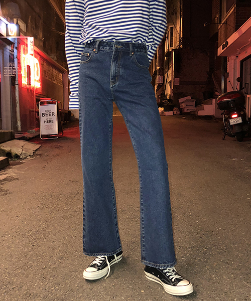 MASONPRINCE ブラック ブーツカットデニム MASONPRINCE 「MASONPRINCE」 ブーツカットデニムパンツ M