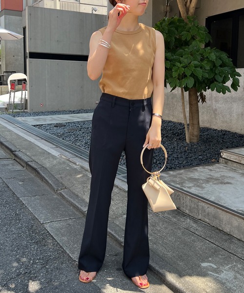 「SHENERY」 パンツ 38 ダークネイビー レディース_画像9