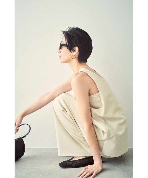 「Mila Owen」 フラットパンプス 38 ブラック レディース