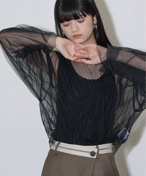 「THE YOn」 長袖カットソー FREE ライトベージュ レディース_画像9