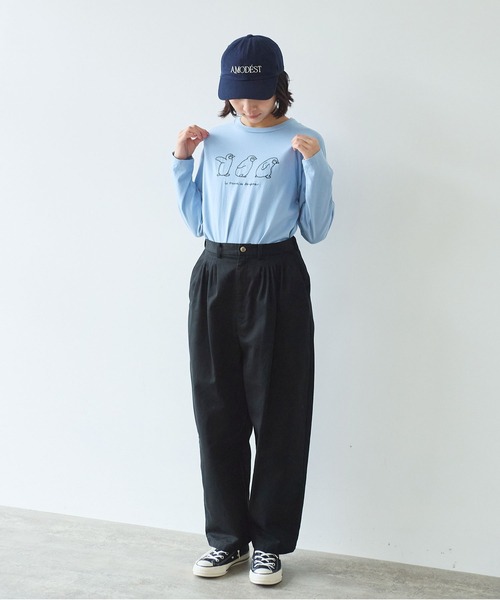 bulle de savon（ビュルデサボン） ワイドパンツ チノパン チノクロス