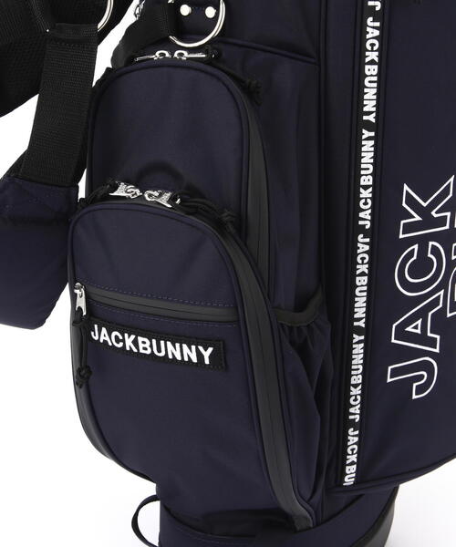 【美品⠀】JACKBUNNY スタンドバッグ ブラック Jack Bunny!! ジャックバニー エナメル スタンドキャディバッグ