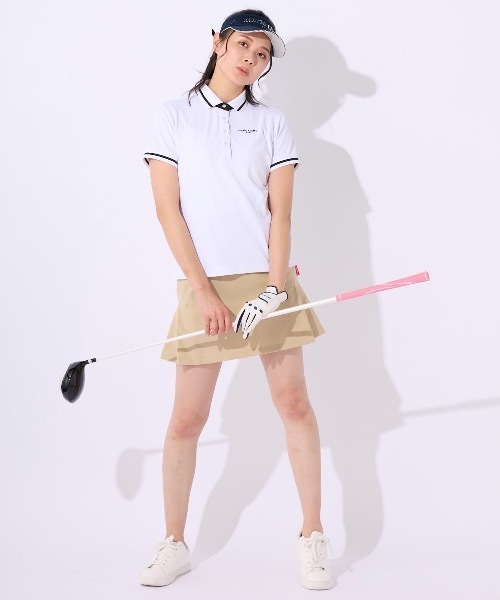 「marie claire」 半袖ポロシャツ X-LARGE ブラック レディース_画像4