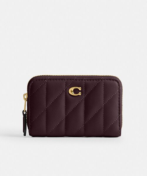 【オススメ商品】COACHスモール ジップ アラウンド ピロー キルティング スモール ジップ アラウンド カード ケース・ピロー