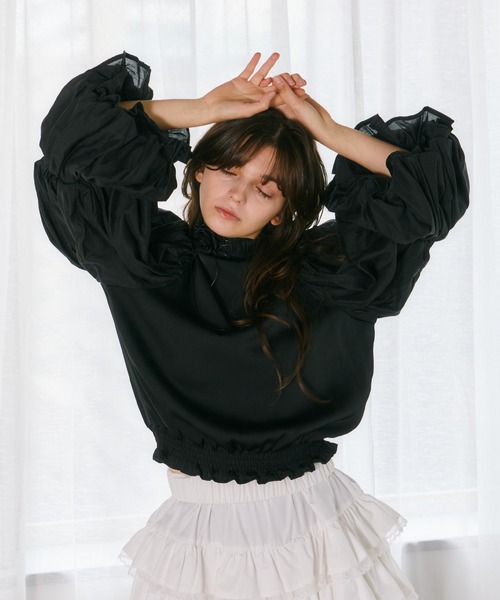 mieya mieya ブラウス シャツ 「mieya mieya」whip girl blouse