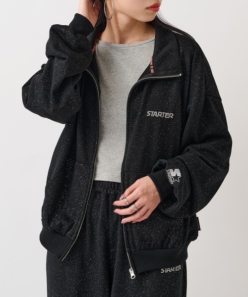 STARTER（スターター） コート アウター 「STARTER」ラメプリント裏毛