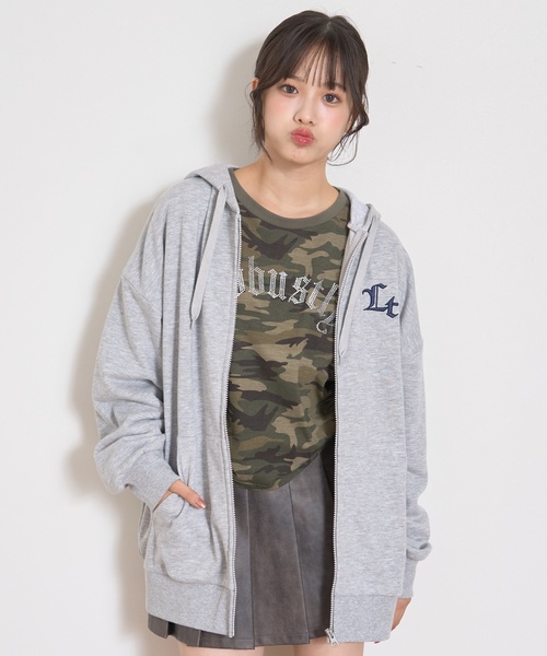 パーカー  ルーズZIPパーカ キッズ 子供服 女の子 | LOVETOXIC | 02
