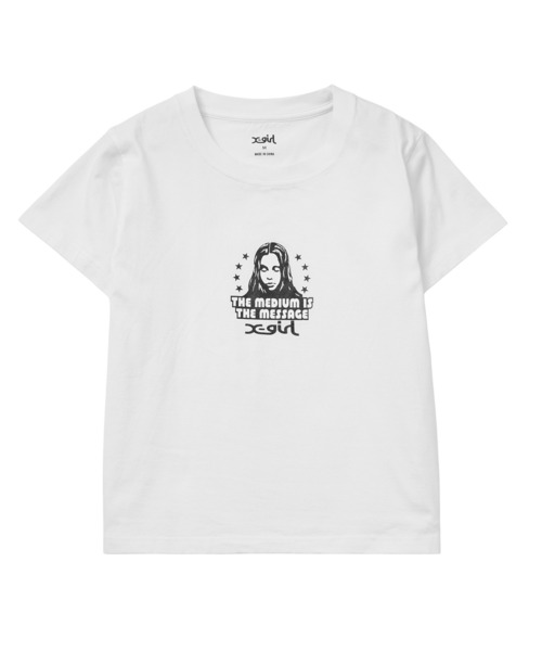 「X-girl」 半袖Tシャツ S ホワイト レディースの画像7