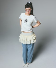「X-girl」 半袖Tシャツ S ホワイト レディースの画像8