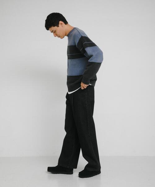 URBAN RESEARCH Sonny Label セーター ニット ピグメントパネル