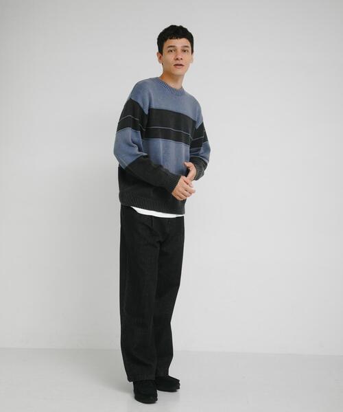 URBAN RESEARCH Sonny Label セーター ニット ピグメントパネル