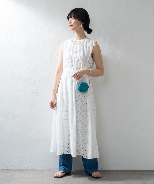 「SHENERY」 ノースリーブワンピース FREE ブラック レディース_画像5