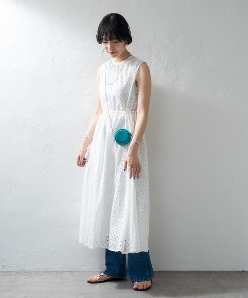 「SHENERY」 ノースリーブワンピース FREE ブラック レディース_画像8