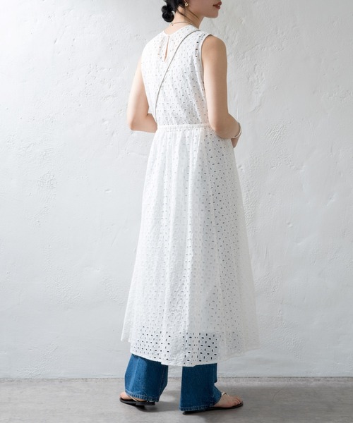 「SHENERY」 ノースリーブワンピース FREE ブラック レディース_画像9