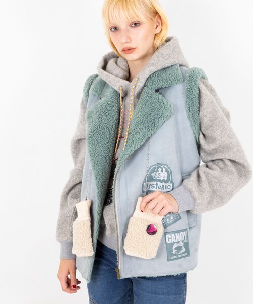 HYSTERIC GLAMOUR（ヒステリックグラマー） 手袋 SEE NO EVIL ボア