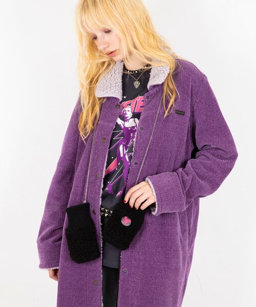 HYSTERIC GLAMOUR（ヒステリックグラマー） 手袋 SEE NO EVIL ボア