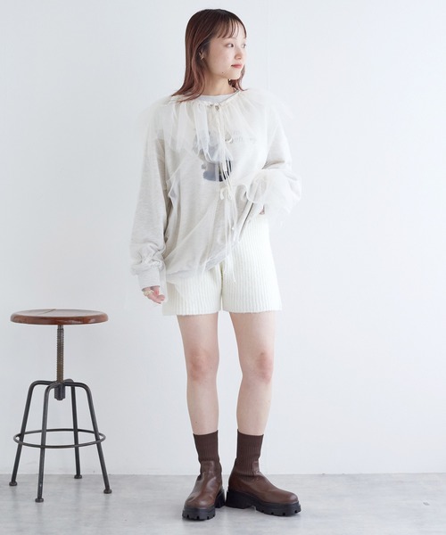 「w closet」 ショートパンツ FREE アイボリー レディース_画像2