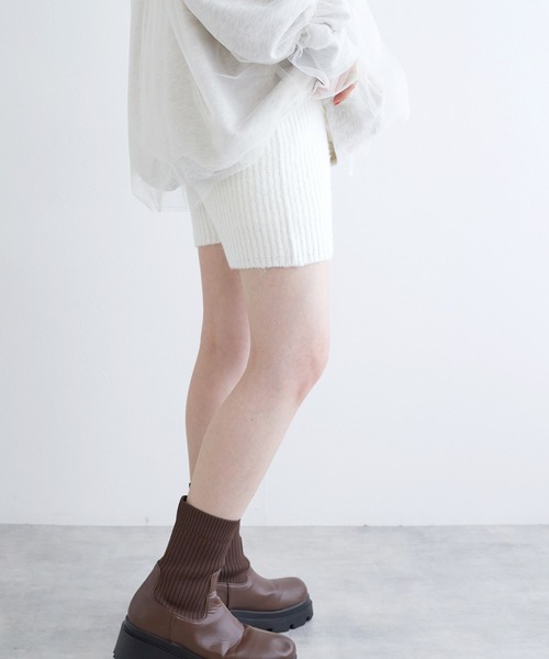 「w closet」 ショートパンツ FREE アイボリー レディース_画像3