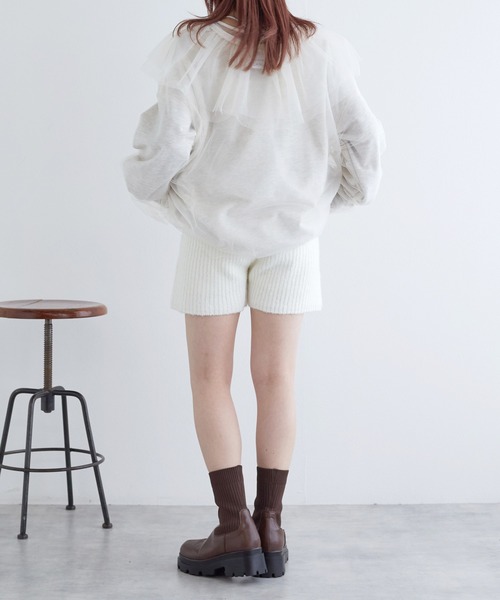 「w closet」 ショートパンツ FREE アイボリー レディース_画像7