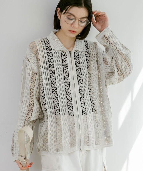 「niko and...」 カーディガン FREE ネイビー レディース_画像6