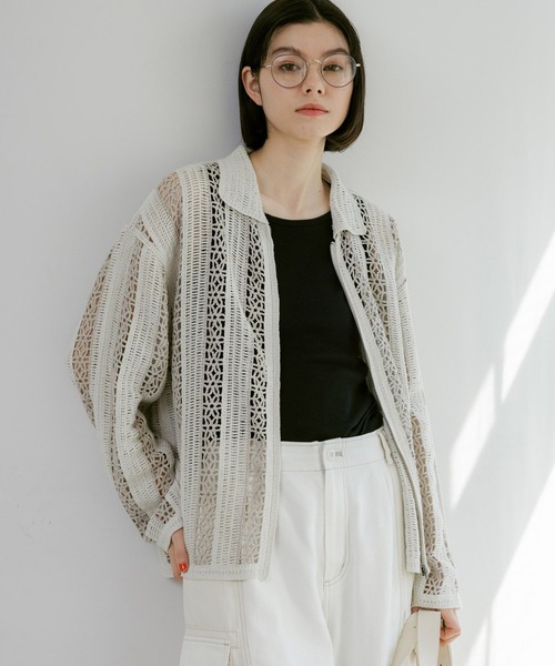 「niko and...」 カーディガン FREE ネイビー レディース_画像7