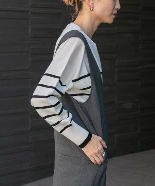 「FORK&SPOON」 長袖ニット 1 ホワイト レディース_画像8