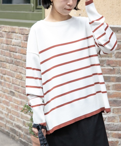 「FORK&SPOON」 長袖ニット 1 ホワイト レディース_画像10