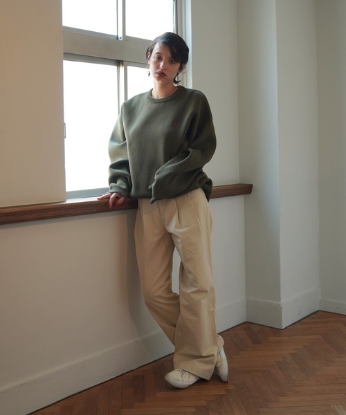「TINA：JOJUN」 長袖ニット M ネイビー レディース_画像3