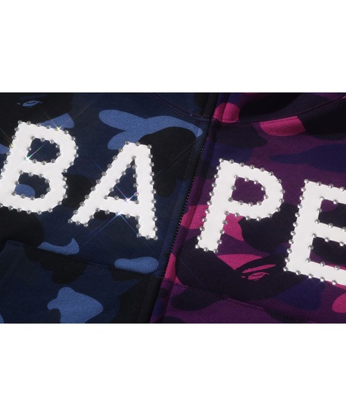 A BATHING APE（アベイシングエイプ） パーカー CRYSTAL LOGO COLOR