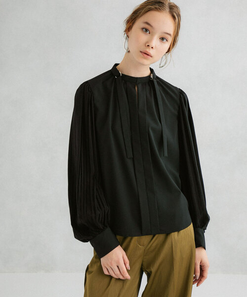 「UNITED TOKYO」 長袖ブラウス 1 グリーン レディース_画像3