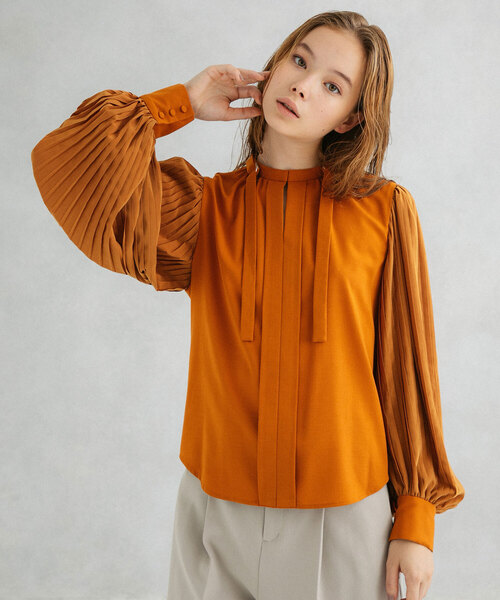 「UNITED TOKYO」 長袖ブラウス 1 グリーン レディース_画像6