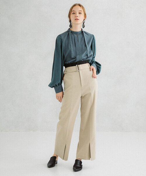 「UNITED TOKYO」 長袖ブラウス 1 グリーン レディース_画像7