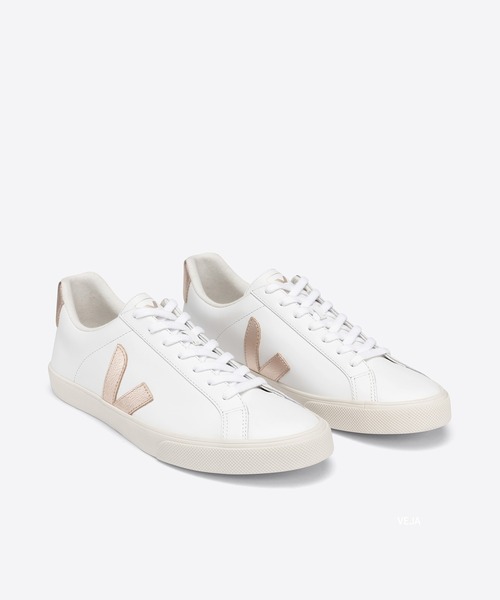 「VEJA」 ローカットスニーカー 36 ホワイト×ライトグレー レディース_画像5