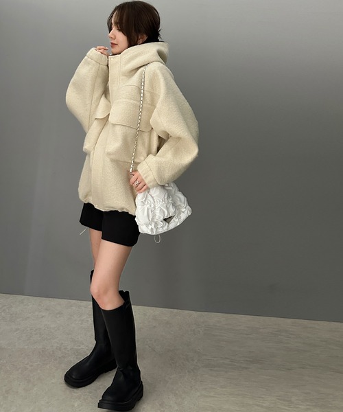 「Java」 ブルゾン LARGE アイボリー レディース_画像6