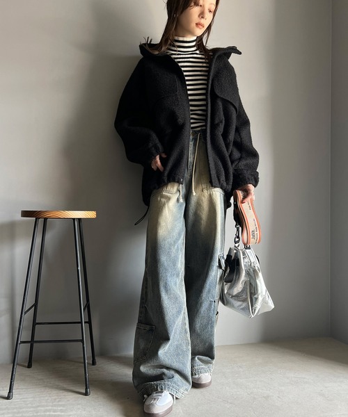 「Java」 ブルゾン LARGE アイボリー レディース_画像9