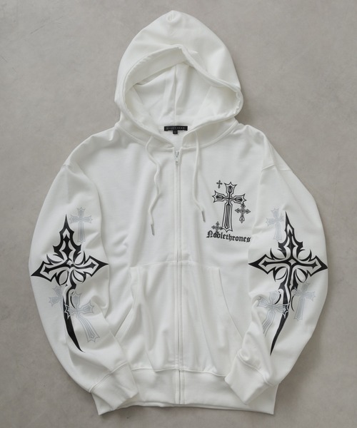 BIKE STAR（バイクスター） パーカー クロス PT ZIP パーカー メンズ