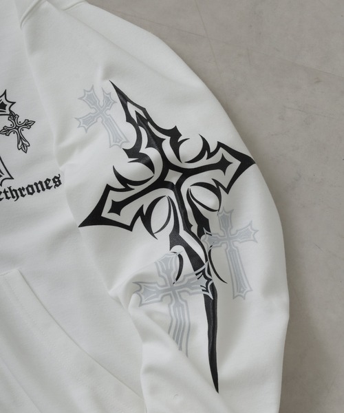 BIKE STAR（バイクスター） パーカー クロス PT ZIP パーカー メンズ