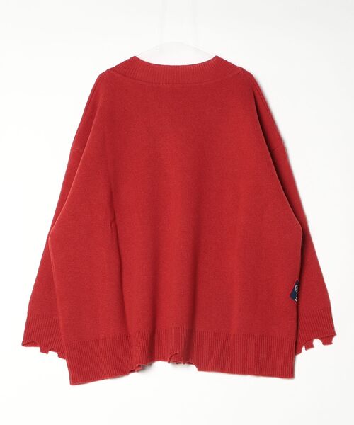 セーター ニット PRESTIGE APPAREL BIG SILHOUETTE DAMAGED LOGO KNIT メンズ レディースの画像