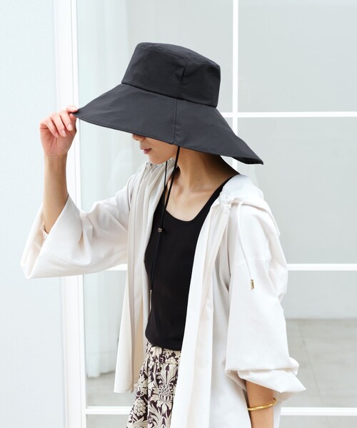帽子 ハット 「別注」「コカゲル」2WAY ワイドブリム ハット UVカット レディースの画像