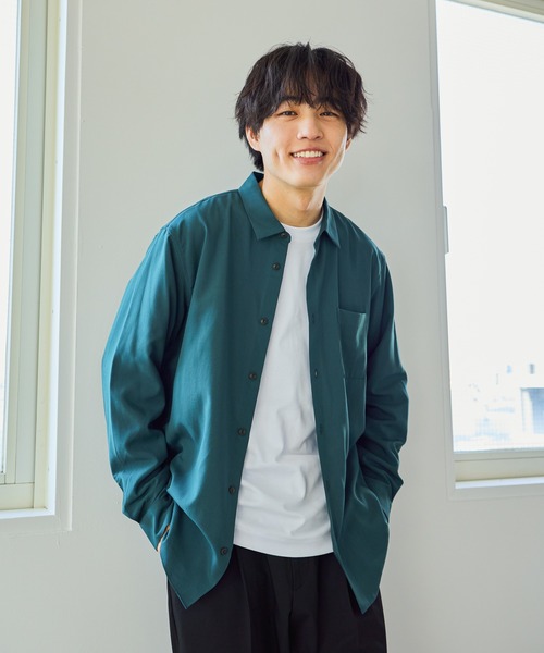 GLOBAL WORK(グローバルワーク) シャツ サラサマレギュラーシャツ GLOBAL WORK(グローバルワーク) シャツ サラサマレギュラーシャツ
