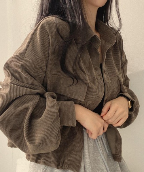 ブラウス シャツ コーデュロイクロップドシャツ レディース | ブランド登録なし | 09