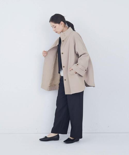 ADIEU TRISTESSE トレンチ風ナイロン中綿コート ADIEU TRISTESSE（アデュートリステス） トレンチコート コート