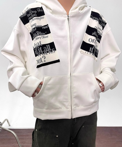 B.R.U パーカー 柄パッチワークパーカー メンズ レディース : ZOZOTOWN