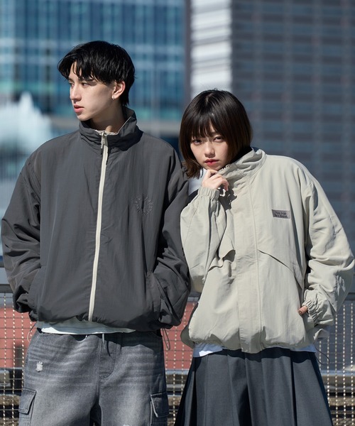 「kutir」 ナイロンブルゾン MEDIUM ネイビー メンズ_画像5