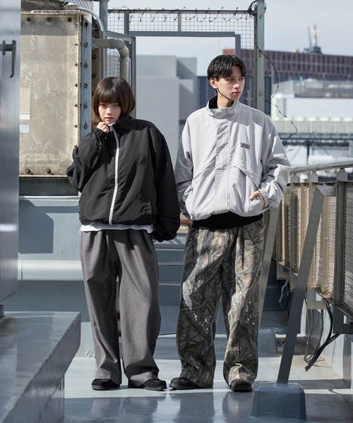 「kutir」 ナイロンブルゾン MEDIUM ネイビー メンズ_画像6