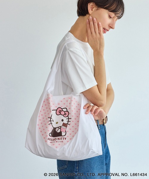 エコバッグ 「ROPE' PICNIC×ハローキティ」折りたたみエコバッグ