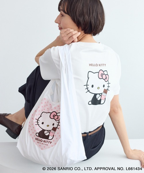 エコバッグ 「ROPE' PICNIC×ハローキティ」折りたたみエコバッグ
